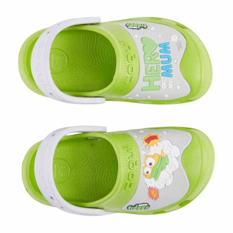 Сабо (крокси) дитячі COQUI MAXI (9382 Party Green/Khaki Grey Hero) зелений/сірий