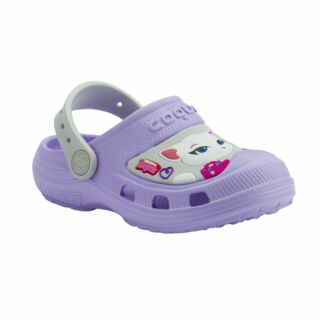 Сабо (крокси) дитячі COQUI MAXI Talking Tom and Friends (9382 Lt. lila/Khaki grey) світло-фіолетовий/сірий