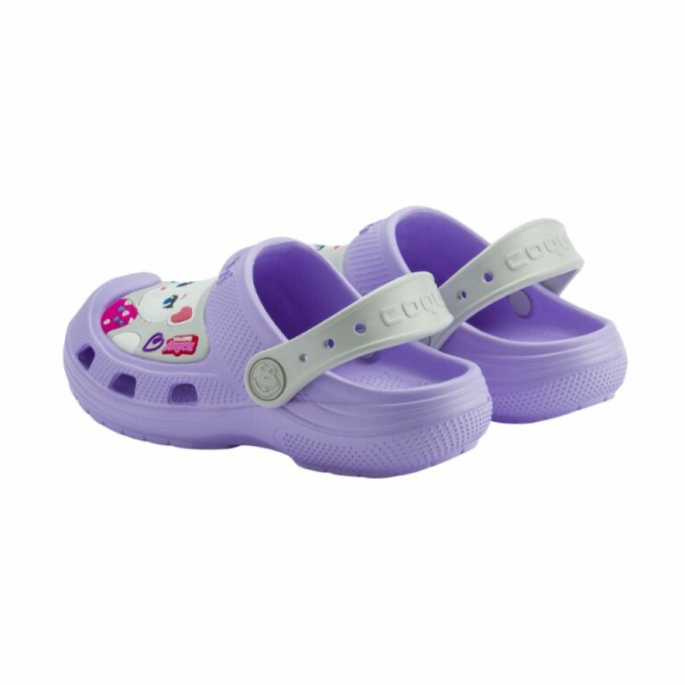 Сабо (крокси) дитячі COQUI MAXI Talking Tom and Friends (9382 Lt. lila/Khaki grey) світло-фіолетовий/сірий