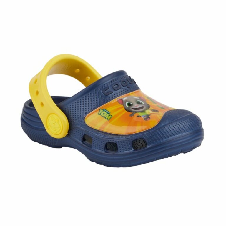 Сабо (крокси) дитячі COQUI MAXI (9382 Navy/Yellow) синій/жовтий