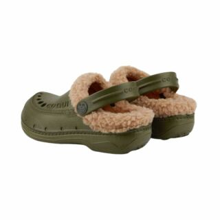 Утеплені cабо (крокси) COQUI дитячі HUSKY (9751 Army Green/Beige) зелений/хакі/бежевий