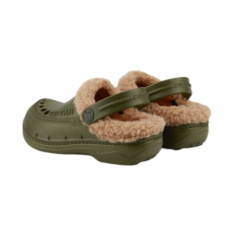 Утеплені cабо (крокси) COQUI дитячі HUSKY (9751 Army Green/Beige) зелений/хакі/бежевий