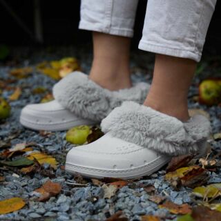 Утеплені cабо (крокси) COQUI жіночі HUSKY (9761 Khaki Grey) сірий