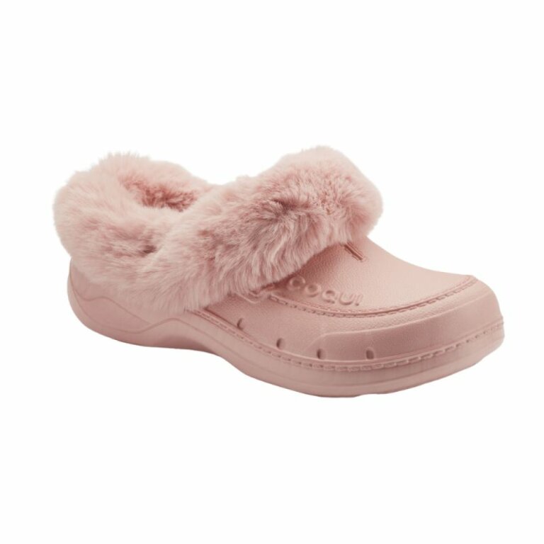 Утепленные сабо (кроксы) COQUI женские HUSKY (9761 Powder pink) розовый