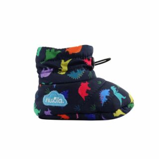 Домашні капці дитячі COQUI Baby Printed (Dino Dark Navy) синій/різнокольоровий