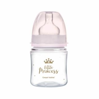 Пляшка антиколікова Canpol babies з широким отвором  PP Easystart Royal baby рожева 35/233 (120 мл)