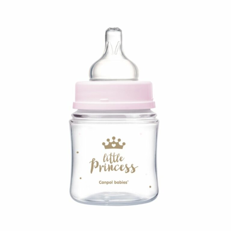 Пляшка антиколікова Canpol babies з широким отвором  PP Easystart Royal baby рожева 35/233 (120 мл)