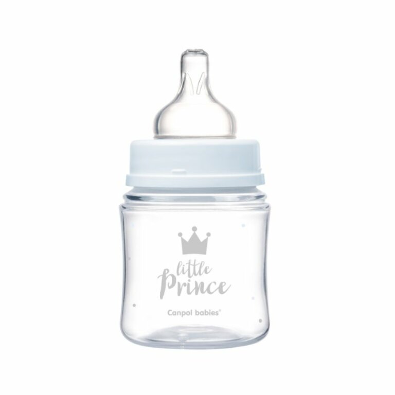 Пляшка антиколікова Canpol babies з широким отвором PP Easystart Royal baby синя 35/233 (120 мл)
