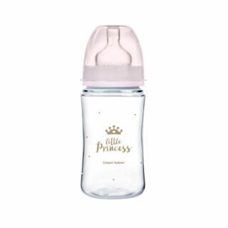 Пляшка антиколікова Canpol babies з широким отвором PP Easystart Royal baby рожева 35/234 (240 мл)