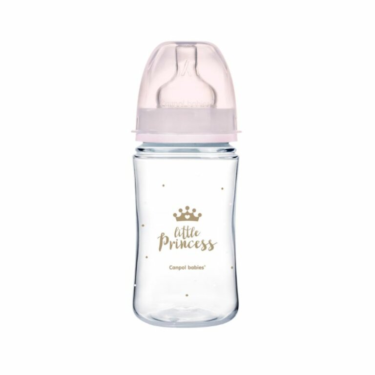 Бутылка антиколиковая Canpol babies с широким отверстием PP Easystart Royal baby розовая 35/234 (240 мл)