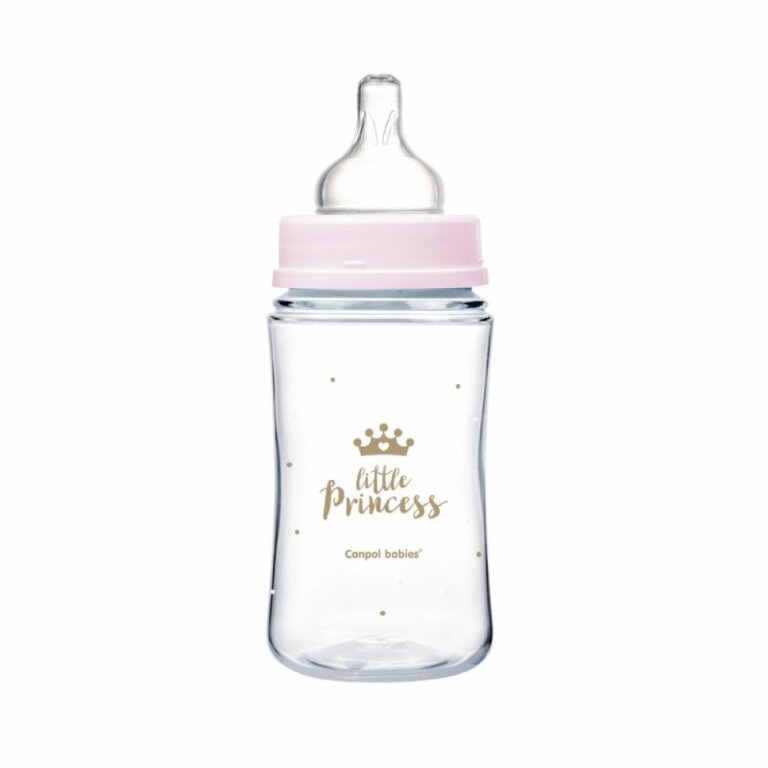 Бутылка антиколиковая Canpol babies с широким отверстием PP Easystart Royal baby розовая 35/234 (240 мл)