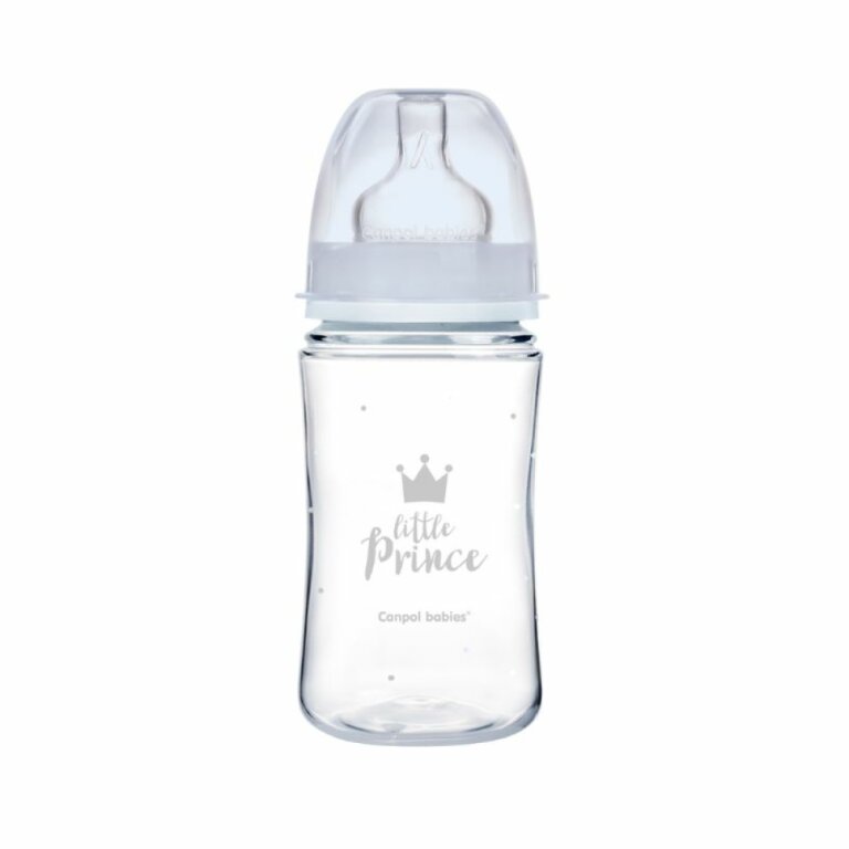Пляшка антиколікова Canpol babies з широким отвором PP Easystart Royal baby синя 35/234 (240 мл)
