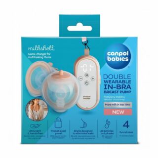 Молоковідсмоктувач подвійний мобільний MilkShell Canpol babies 20/106