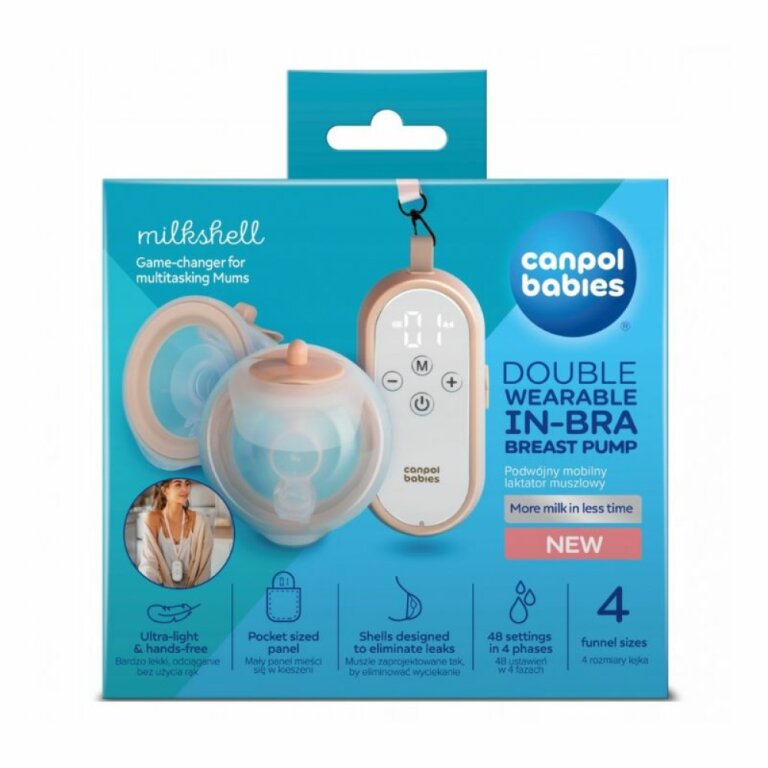 Молоковідсмоктувач подвійний мобільний MilkShell Canpol babies 20/106