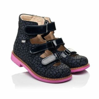 Туфли для девочек с высоким берцем WOOPY 8180 черные