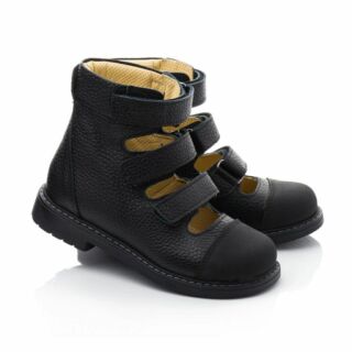 Туфли для мальчиков с высоким берцем WOOPY 10459 черные