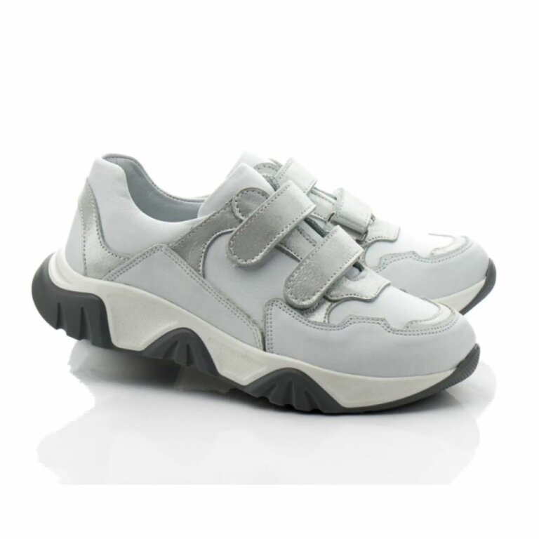 Кросівки анатомічні для дітей PAPI 10241 сірі/білі