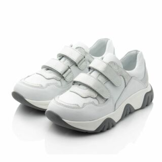 Кросівки анатомічні для дітей PAPI 10241 сірі/білі