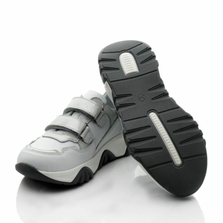 Кросівки анатомічні для дітей PAPI 10241 сірі/білі