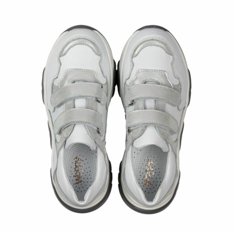 Кросівки анатомічні для дітей PAPI 10241 сірі/білі