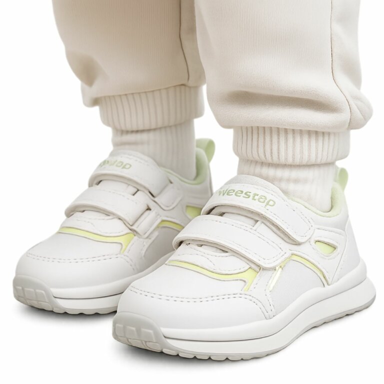 Кросівки дитячі для дівчаток Weestep біло/зелені (R956363161 W)