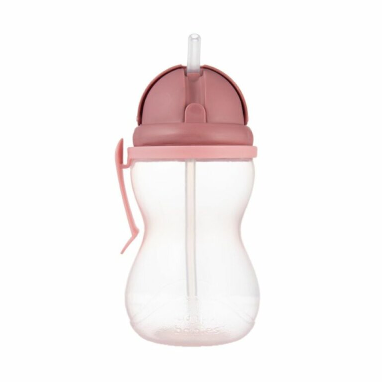 Пляшечка зі складною силіконовою трубочкою Canpol babies рожевий 370 мл (56/113_pin2)