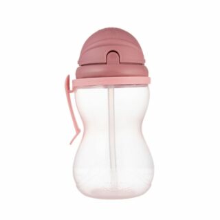 Пляшечка зі складною силіконовою трубочкою Canpol babies рожевий 370 мл (56/113_pin2)