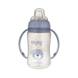 Кружка тренувальна Canpol babies з силіконовим носиком 320 мл Cute Animals - синя 56/512_blu2