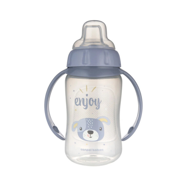 Кружка тренувальна Canpol babies з силіконовим носиком 320 мл Cute Animals - синя 56/512_blu2
