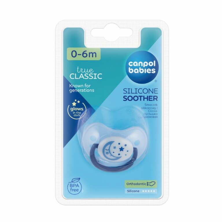 Пустушка силіконова анатомічна Canpol babies 0-6 м-ців Night Dreams 22/500_new