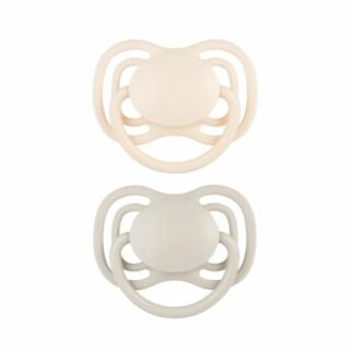 Пустушка силіконова симетрична Canpol babies 0-6 міс DENTAL AIR 2 шт. - бежева 23/228_cre