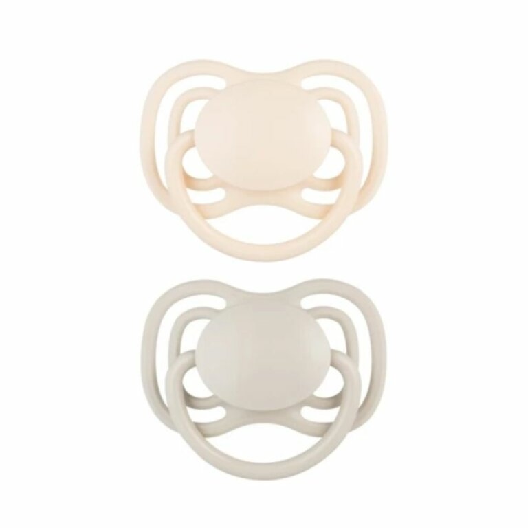 Пустышка силиконовая симметричная Canpol babies 0-6 мес DENTAL AIR 2 шт. - бежевая 23/228_cre