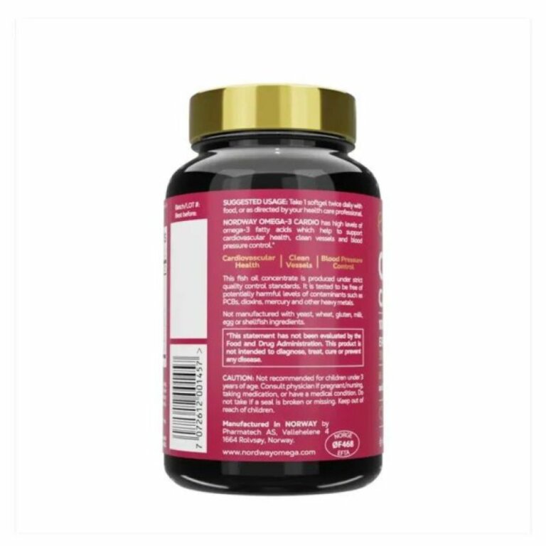 Дієтична добавка NORDWAY Cardio OMEGA-3 1000мг у м'яких капсулах №30