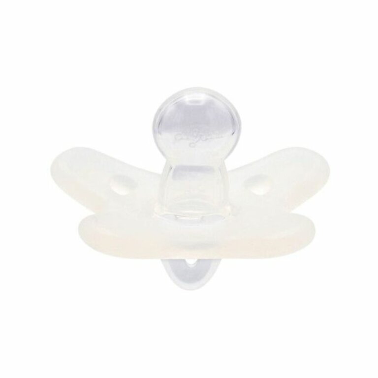 Пустушка силіконова симетрична Canpol babies 100% силікон 0-6 міс 1 шт. - біла 24/001_whi