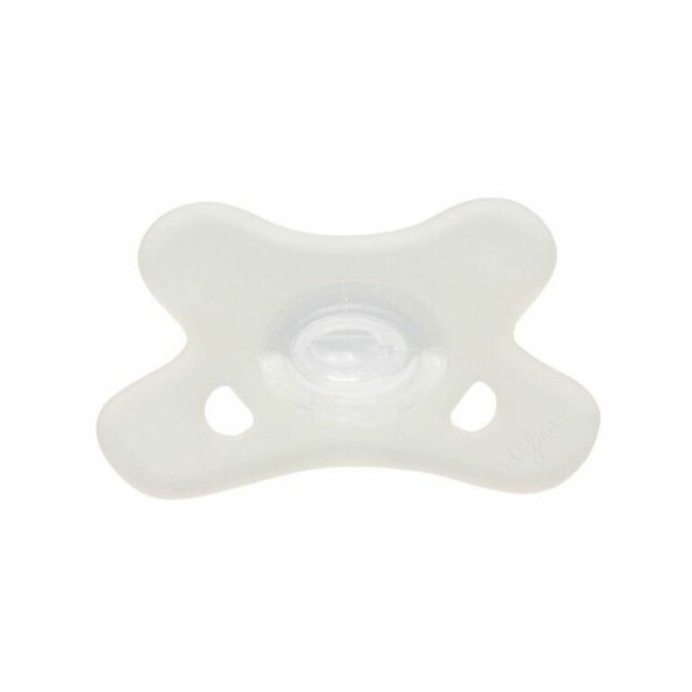 Пустушка силіконова симетрична Canpol babies 100% силікон 0-6 міс 1 шт. - біла 24/001_whi