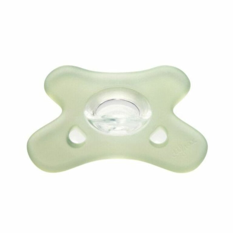 Пустушка силіконова симетрична Canpol babies 100% силікон 0-6 міс 1 шт. - зелена 24/001_gre