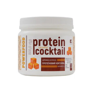 Протеїновий коктейль POWERFOOD карамель, банка 500,0 Г(g)