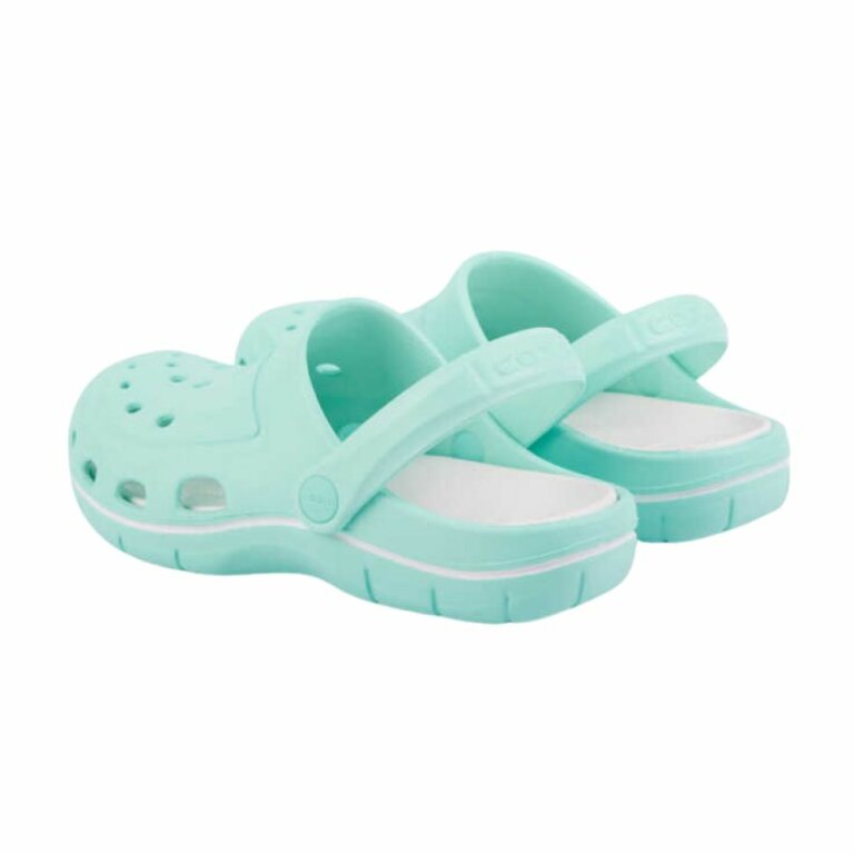 Сабо (крокси) COQUI жіночі JAMPER (6352 Lt.Mint/White) м'ятний/білий