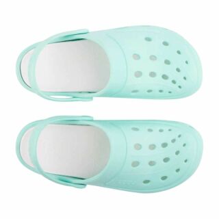 Сабо (крокси) COQUI жіночі JAMPER (6352 Lt.Mint/White) м'ятний/білий