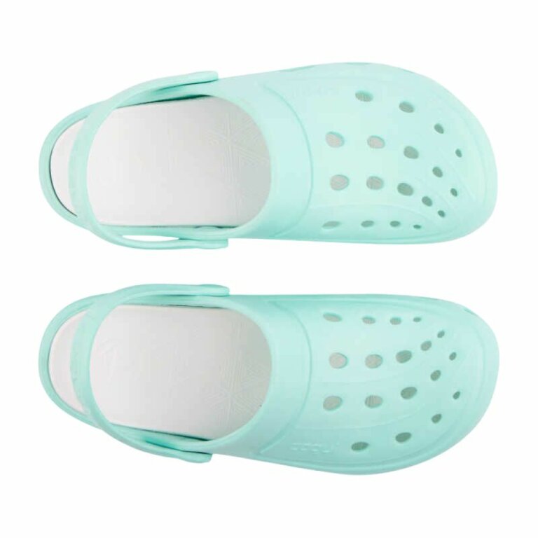 Сабо (крокси) COQUI жіночі JAMPER (6352 Lt.Mint/White) м'ятний/білий