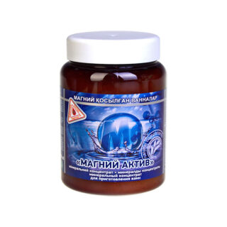Магниевые ванны "МАГНИЙ АКТИВ" минеральный фитоконцентрат для ванн, 450 г /400 мл