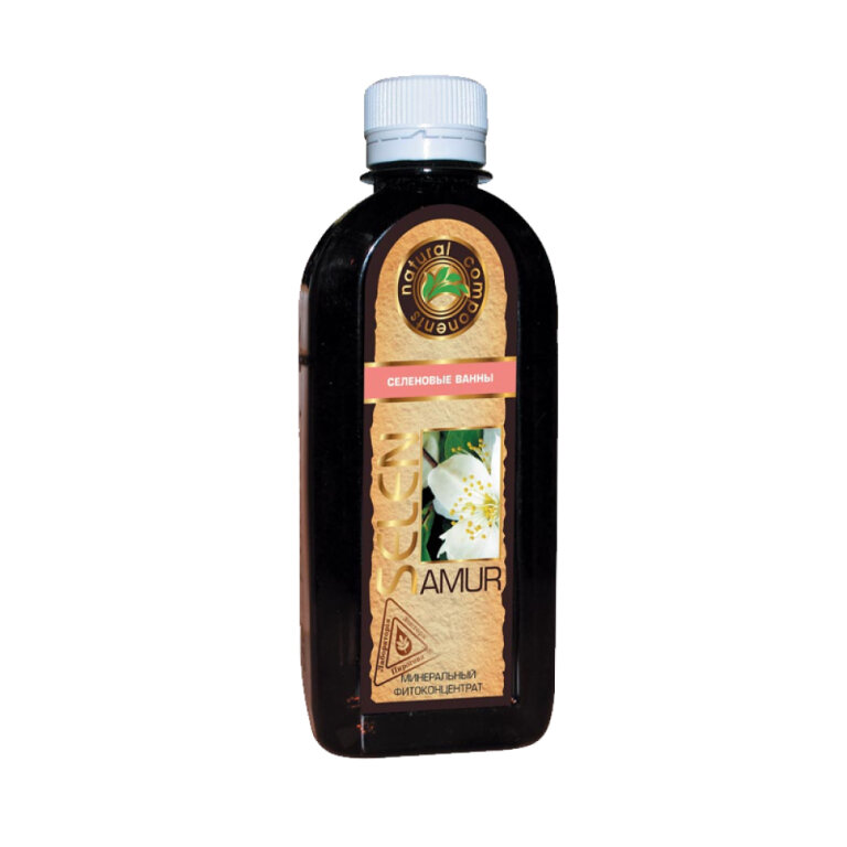 Селеновые ванны "СЕЛЕН АМУР" мінеральний фітоконцентрат 250 мл