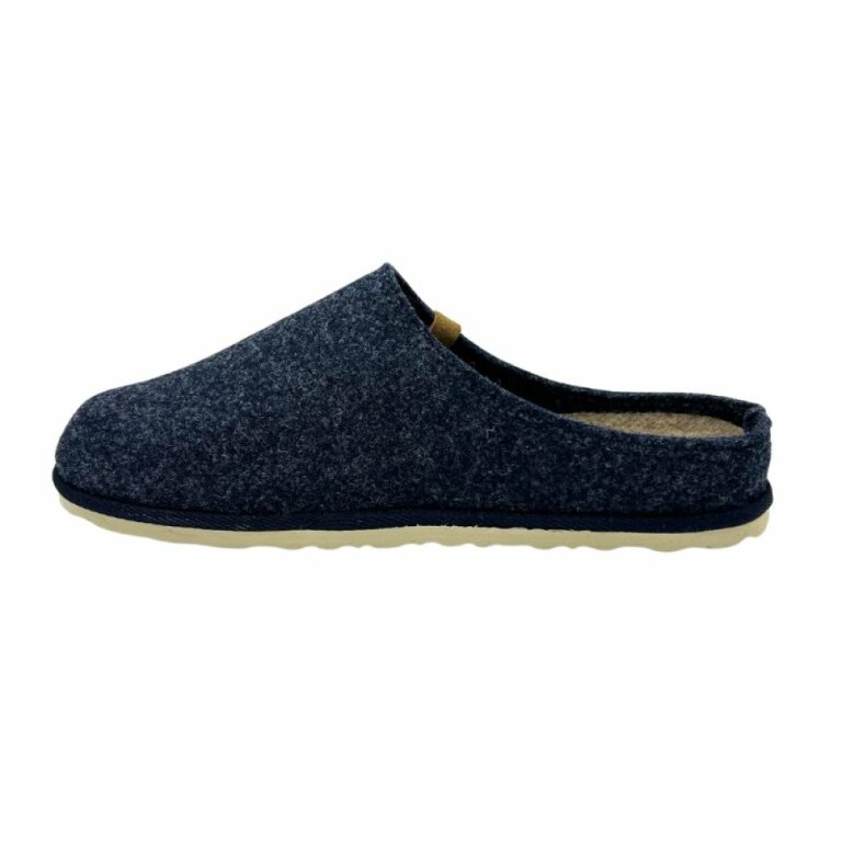 Жіночі домашні капці Fischer Markenschuh 625003 з повсті, зі знімною анатомічною устілкою, джинс