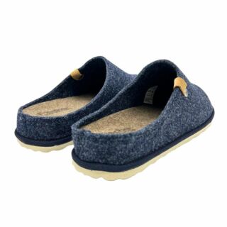 Жіночі домашні капці Fischer Markenschuh 625003 з повсті, зі знімною анатомічною устілкою, джинс