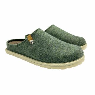 Жіночі домашні капці Fischer Markenschuh 655004 з повсті, зі знімною анатомічною устілкою, зелені