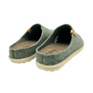 Жіночі домашні капці Fischer Markenschuh 655004 з повсті, зі знімною анатомічною устілкою, зелені