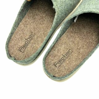 Жіночі домашні капці Fischer Markenschuh 655004 з повсті, зі знімною анатомічною устілкою, зелені