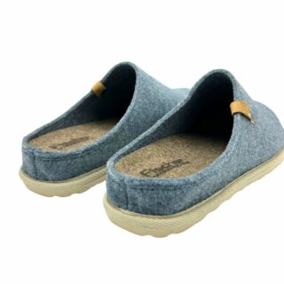 Жіночі домашні капці Fischer Markenschuh 655004 з повсті, зі знімною анатомічною устілкою, блакитні