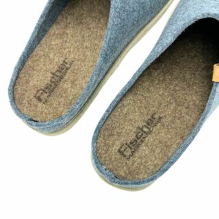 Жіночі домашні капці Fischer Markenschuh 655004 з повсті, зі знімною анатомічною устілкою, блакитні