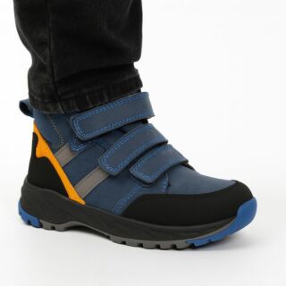 Дитячі ортопедичні черевики Ortomedica 101-03 сині, 3 застібки